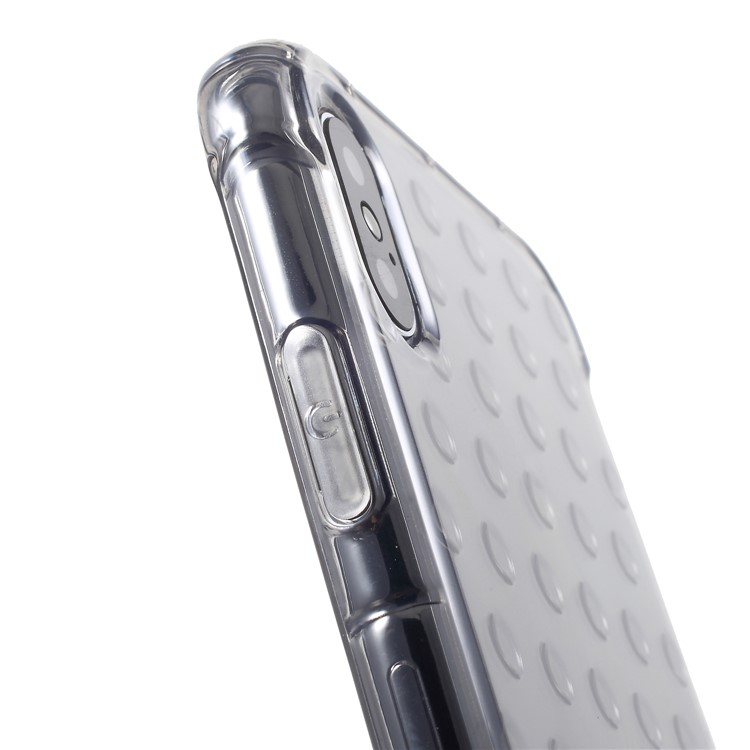 3D Bubble Soft TPU Back Phone Cover for iPhone X - Grey-6