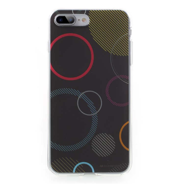 MERCURY GOOSPERY Da Vinci Series Pattern Printing TPU Case for iPhone 8 Plus / 7 Plus 5.5 inch - Black-1