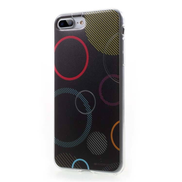 MERCURY GOOSPERY Da Vinci Series Pattern Printing TPU Case for iPhone 8 Plus / 7 Plus 5.5 inch - Black-3