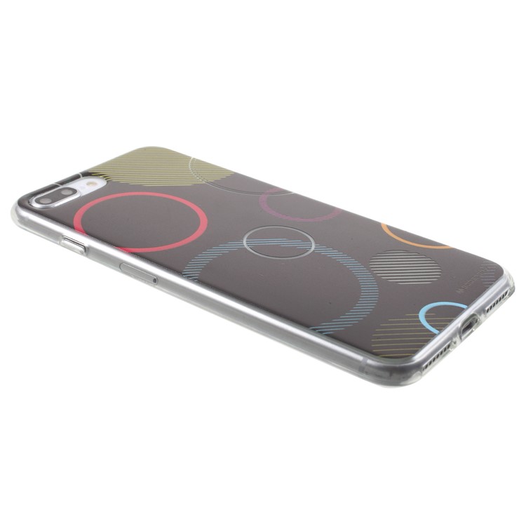MERCURY GOOSPERY Da Vinci Series Pattern Printing TPU Case for iPhone 8 Plus / 7 Plus 5.5 inch - Black-4