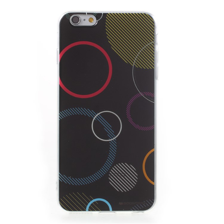 MERCURY GOOSPERY Da Vinci Series Pattern Printing TPU Phone Shell for iPhone 6s Plus / 6 Plus 5.5-inch - Dark Blue-1