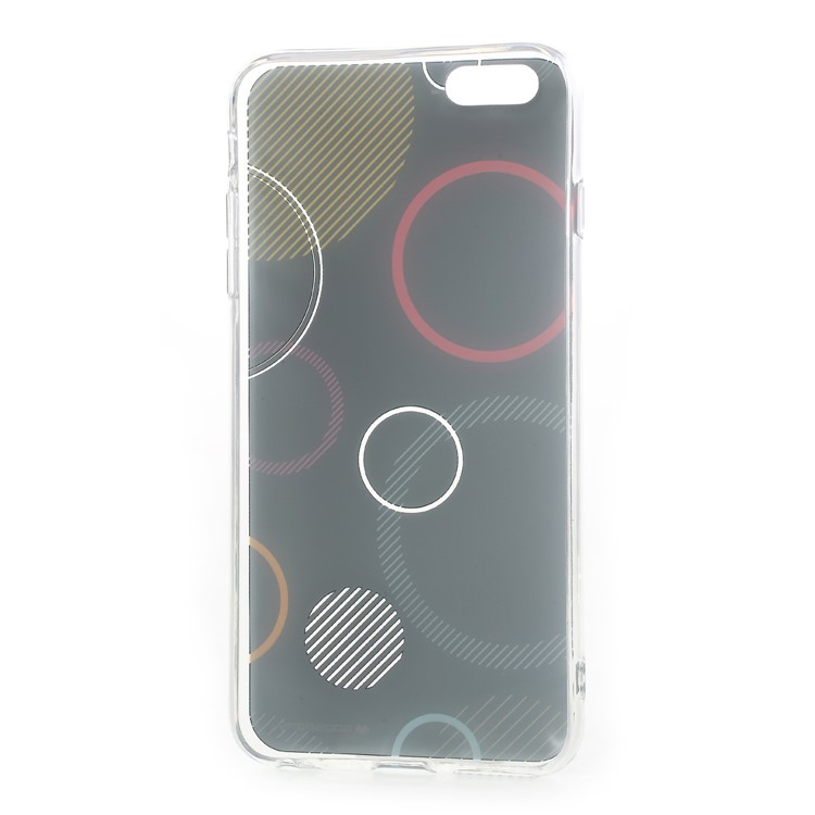 MERCURY GOOSPERY Da Vinci Series Pattern Printing TPU Phone Shell for iPhone 6s Plus / 6 Plus 5.5-inch - Dark Blue-5