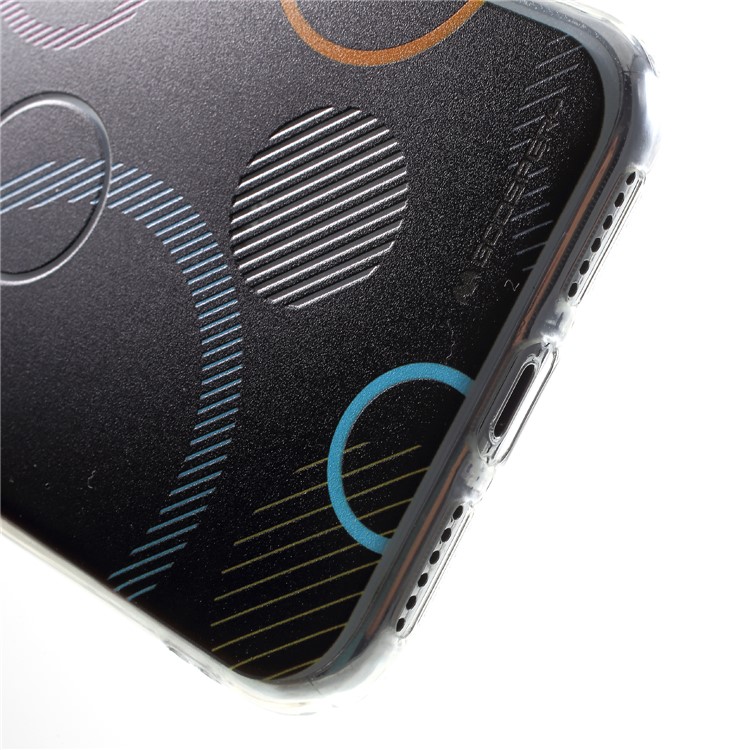 MERCURY GOOSPERY Da Vinci Series Pattern Printing Flexible TPU Cover for iPhone X/10 5.8 inch - Black-6