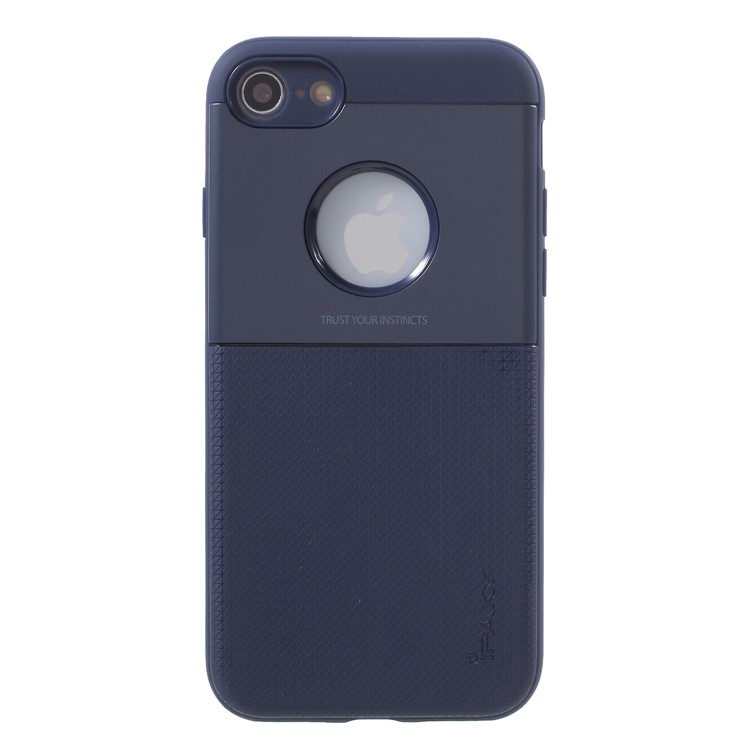 

IPAKY PC + TPU Hybrid Grid Pattern Cover for iPhone 8/7 4.7 inch - Dark Blue