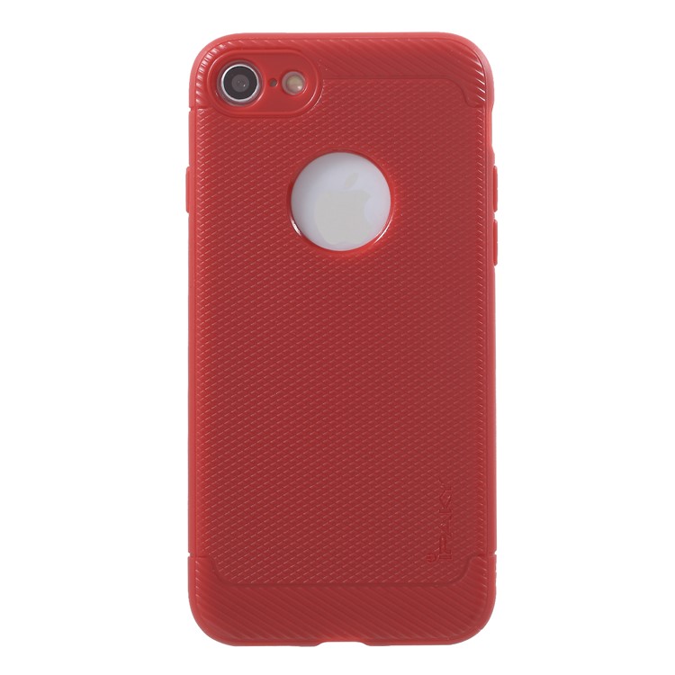 IPAKY Anti-shocking TPU Protection Mobile Phone Cover for iPhone 8/7 4.7 inch - Red-2