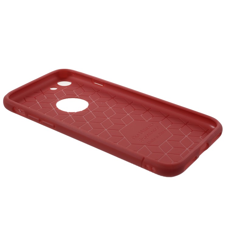 IPAKY Anti-shocking TPU Protection Mobile Phone Cover for iPhone 8/7 4.7 inch - Red-4