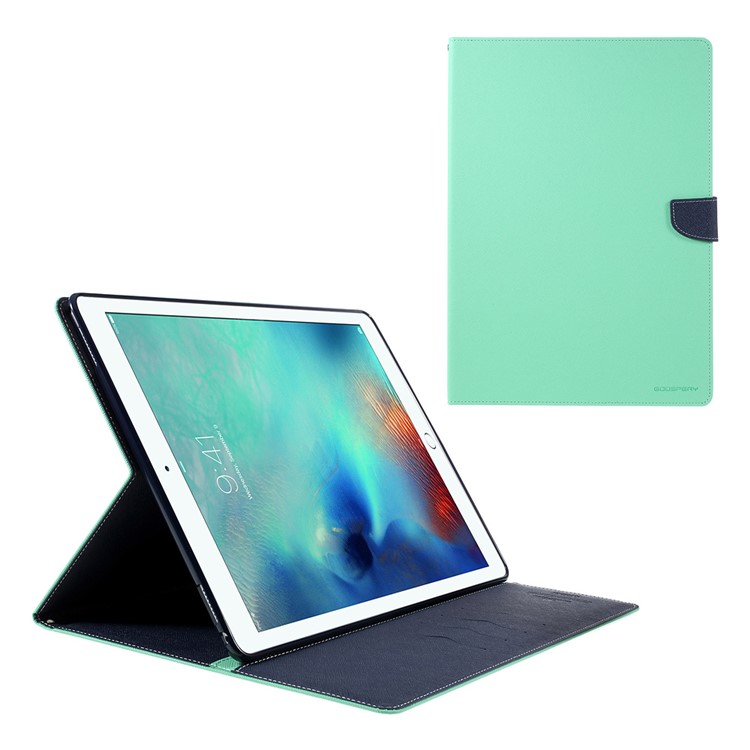 

MERCURY GOOSPERY Wallet Leather Cover Case for iPad Pro 12.9 - Cyan