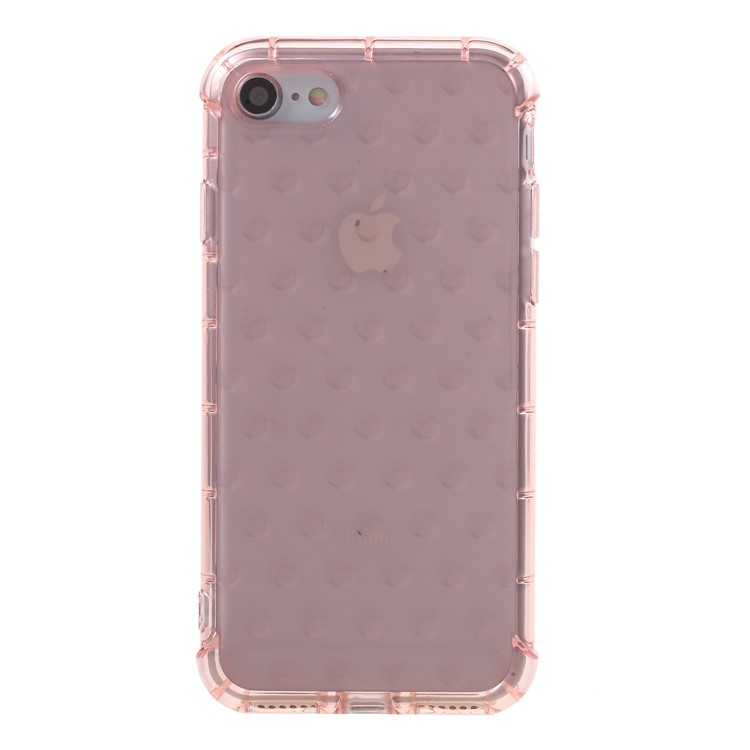 3D Bubble Soft TPU Back Phone Cover for iPhone 8/7 4.7 inch - Pink-2