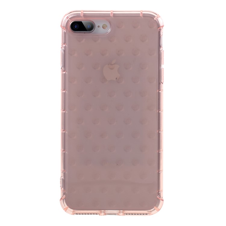 3D Bubble Soft TPU Back Phone Cover for iPhone 8 Plus/7 Plus 5.5 inch - Pink-2