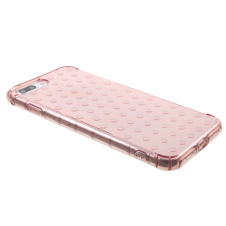 3D Bubble Soft TPU Back Phone Cover for iPhone 8 Plus/7 Plus 5.5 inch - Pink-3