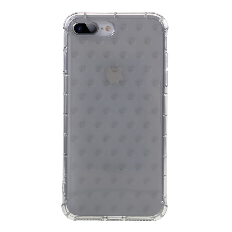 

3D Bubble Soft TPU Back Phone Case for iPhone 8 Plus/7 Plus 5.5 inch - Grey