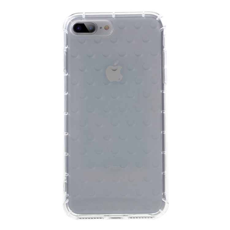 

3D Bubble Soft TPU Back Phone Shell for iPhone 8 Plus/7 Plus 5.5 inch - Transparent