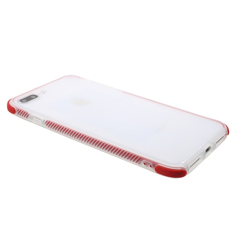 Bi-color Shock-proof TPU Back Phone Case for iPhone 8 Plus / 7 Plus - Red-3