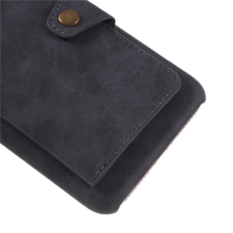 Multifunctional PU Leather Coated PC Kickstand Casing for iPhone 8 Plus/7 Plus 5.5 inch with Card Holder - Black-5