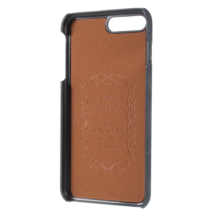 Multifunctional PU Leather Coated PC Kickstand Casing for iPhone 8 Plus/7 Plus 5.5 inch with Card Holder - Black-7