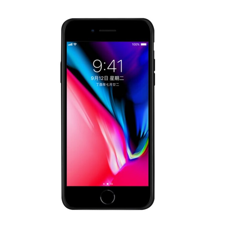NXE Clear 9H Glass Back + TPU Edge Combo Case for iPhone 8 / 7 4.7 inch - Black-2