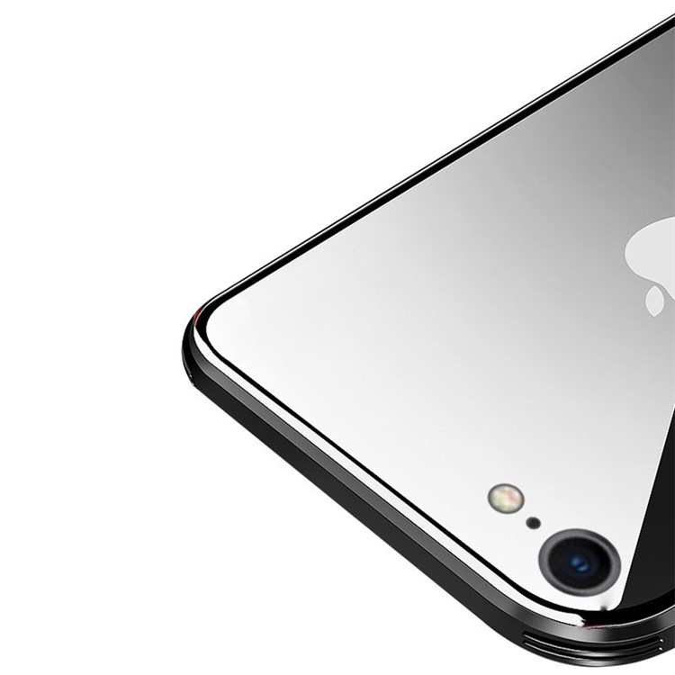 NXE Clear 9H Glass Back + TPU Edge Combo Case for iPhone 8 / 7 4.7 inch - Black-3