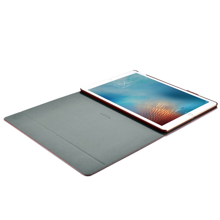 XOOMZ Knight Series Crazy Horse PU Leather Smart Casing for iPad Pro 12.9 (2017) - Coffee-12