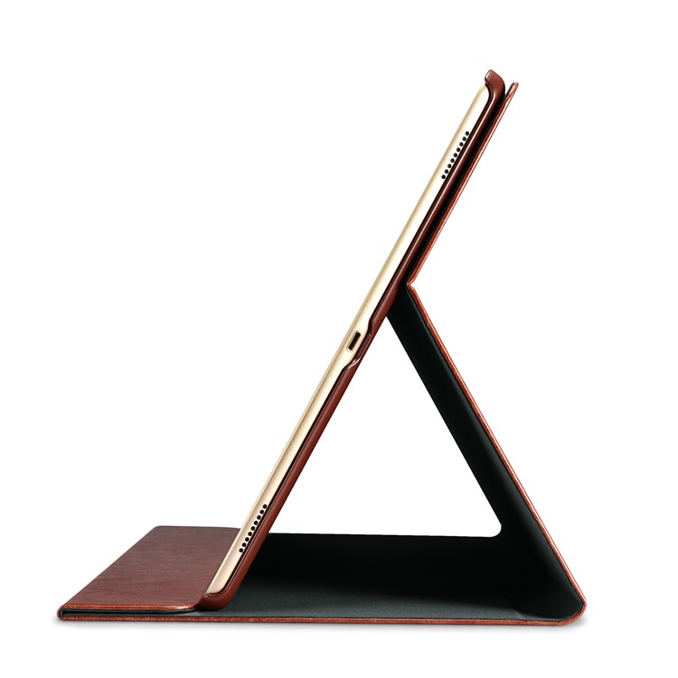 XOOMZ Knight Series Crazy Horse PU Leather Smart Casing for iPad Pro 12.9 (2017) - Coffee-15