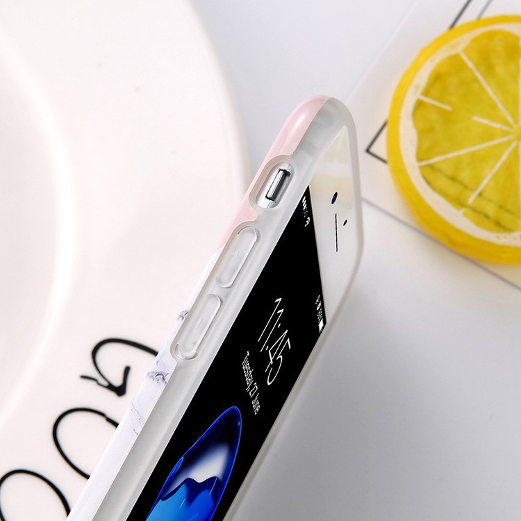 Marble Texture Pineapple Pattern IMD TPU Case for iPhone 8/7-5