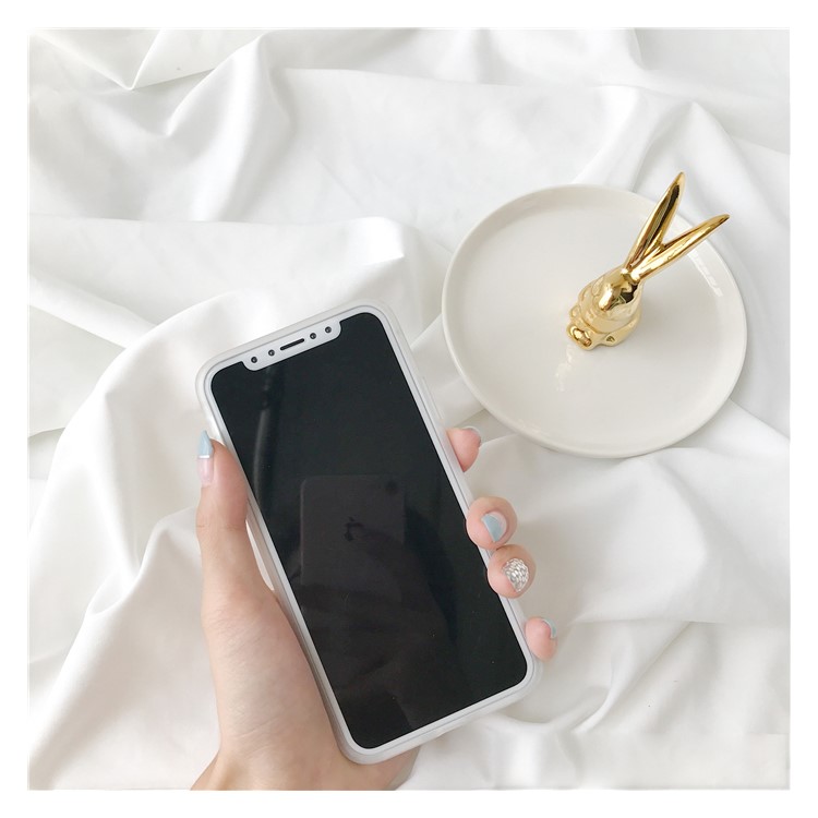 Marble Texture Pineapple Pattern IMD TPU Shell Case for iPhone X-5