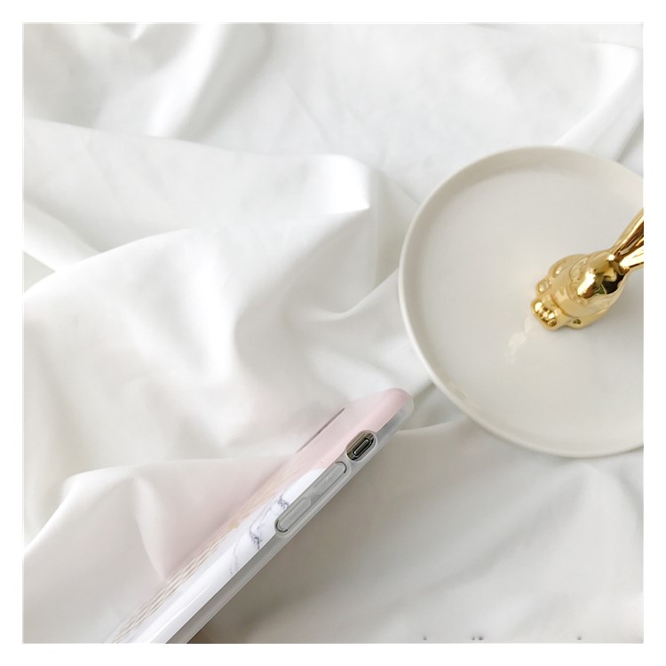 Marble Texture Pineapple Pattern IMD TPU Shell Case for iPhone X-6