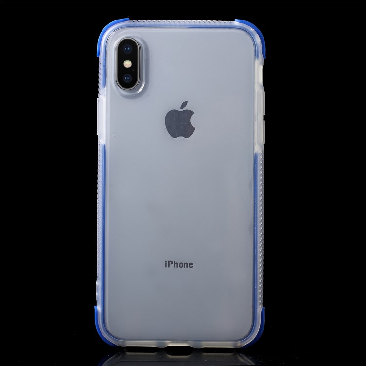

Двухцветный Ударопрочный Корпус Корпуса Корпуса TPU Для Iphone X - Синий