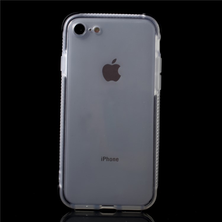 

Bi-color Shock-proof TPU Protection Back Case Accessory for iPhone 8/7 4.7 inch - Black