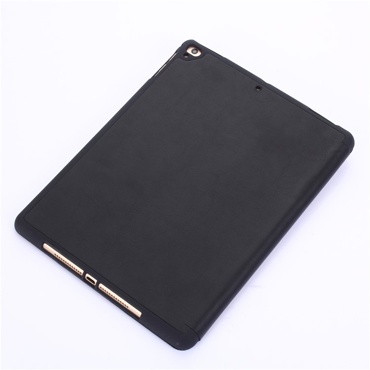 Tri-fold Standplatz-Leder-Tabletten-Kasten Mit Pen Slot Für Ipad 9.7(2018)/9.7(2017)/pro 9,7 Zoll/air 2/air - Schwarz-3