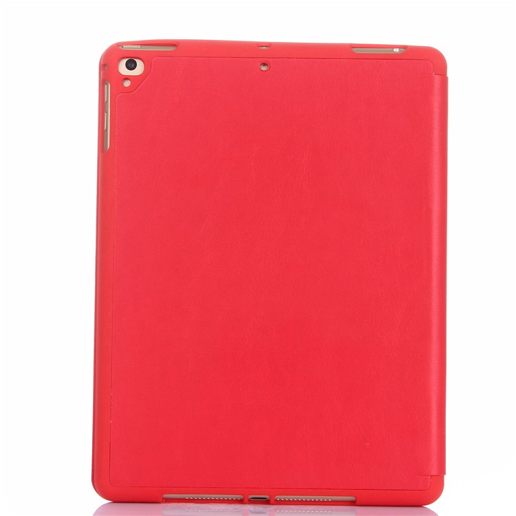 Три Раза Стенд Кожаный Чехол Для Планшета С Пером Слот Для Ipad 9.7(2018)/9.7(2017)/про 9,7 Дюйма / Воздух 2 / Воздух - Красный-2