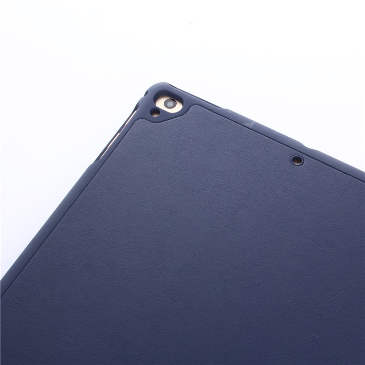 Tri-fold Stand Leather Protective Case with Pen Slot for iPad 9.7 (2018)/9.7 (2017)/Pro 9.7 inch/Air 2/Air - Dark Blue-8