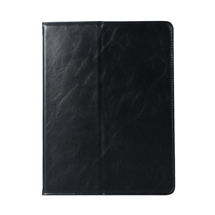 Leather Card Holder Stand Smart Tablet Case with Pen Slot for iPad 9.7-inch (2018)/9.7-inch (2017)/Pro 9.7 inch (2016)/Air 2/Air - Black-2