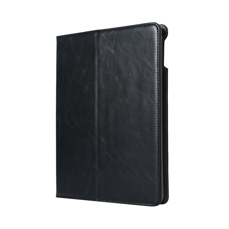 Leather Card Holder Stand Smart Tablet Case with Pen Slot for iPad 9.7-inch (2018)/9.7-inch (2017)/Pro 9.7 inch (2016)/Air 2/Air - Black-4