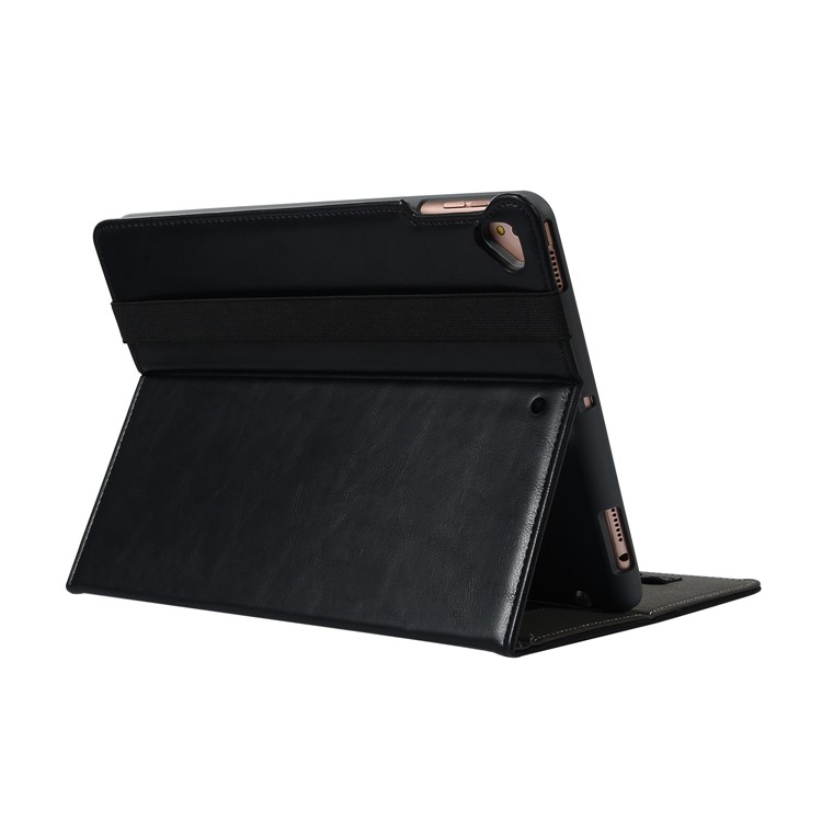 Leather Card Holder Stand Smart Tablet Case with Pen Slot for iPad 9.7-inch (2018)/9.7-inch (2017)/Pro 9.7 inch (2016)/Air 2/Air - Black-9