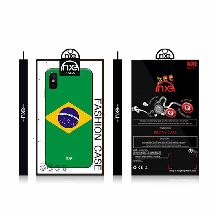 NXE 2018 World Cup Flag Pattern TPU Case for iPhone X - Flag of Brazil-6
