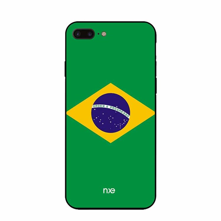 NXE 2018 World Cup Flag Pattern TPU Case for iPhone 8 Plus / 7 Plus - Flag of Brazil-2