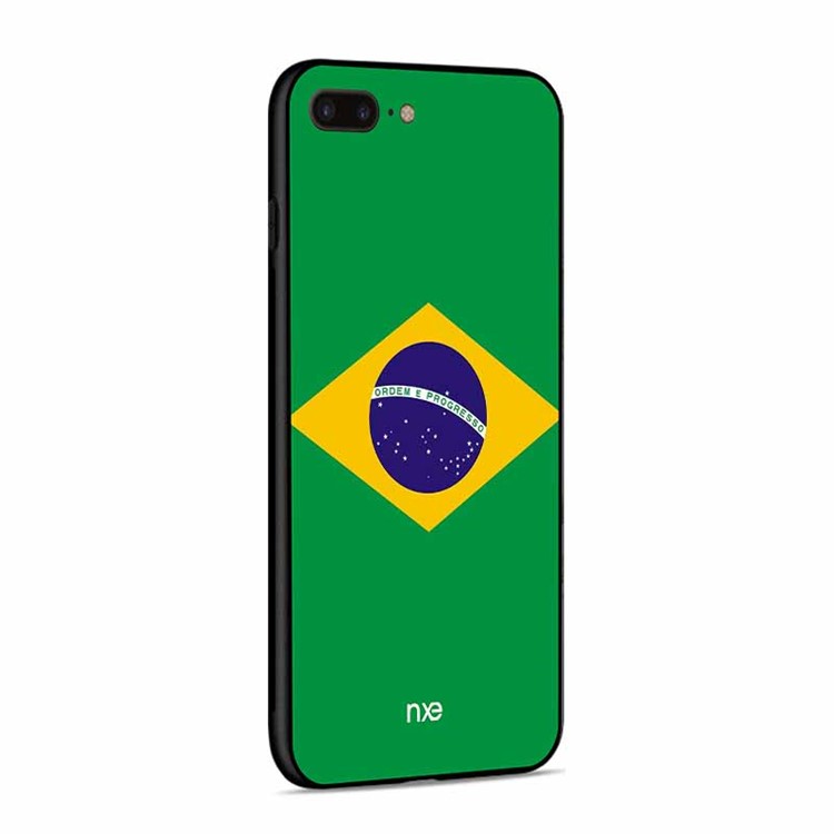 NXE 2018 World Cup Flag Pattern TPU Case for iPhone 8 Plus / 7 Plus - Flag of Brazil-4