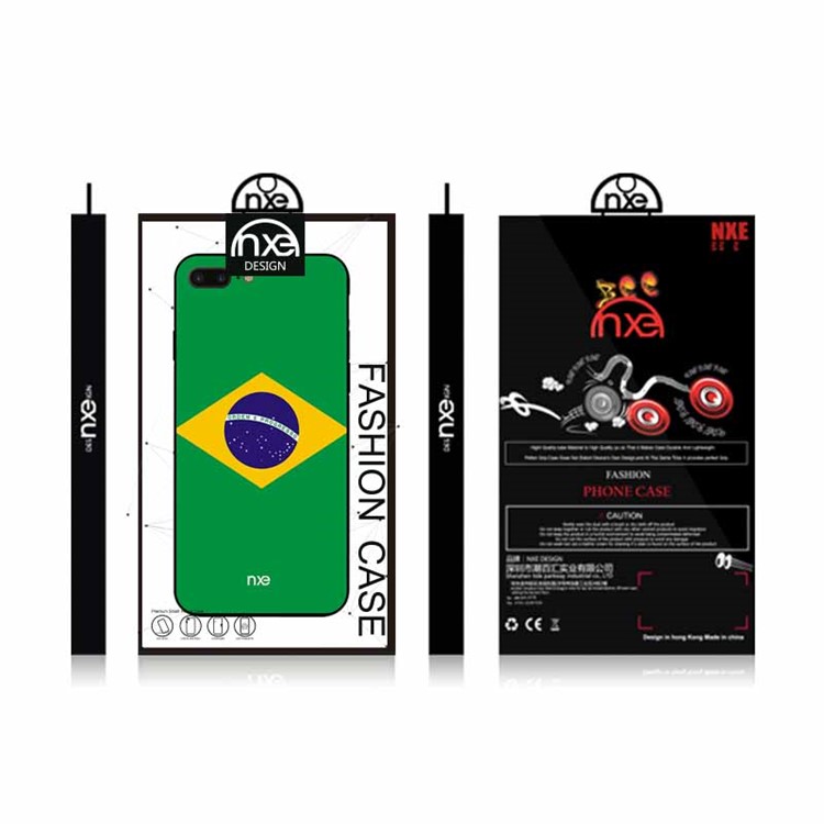 NXE 2018 World Cup Flag Pattern TPU Case for iPhone 8 Plus / 7 Plus - Flag of Brazil-6
