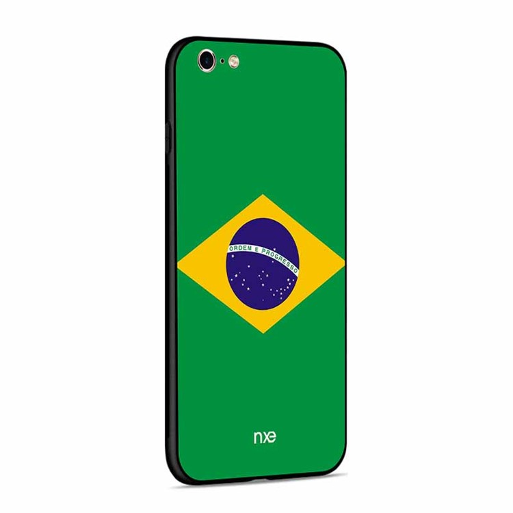 NXE 2018 World Cup Flag Pattern TPU Phone Case for iPhone 6s/6 4.7-inch - Flag of Brazil-3