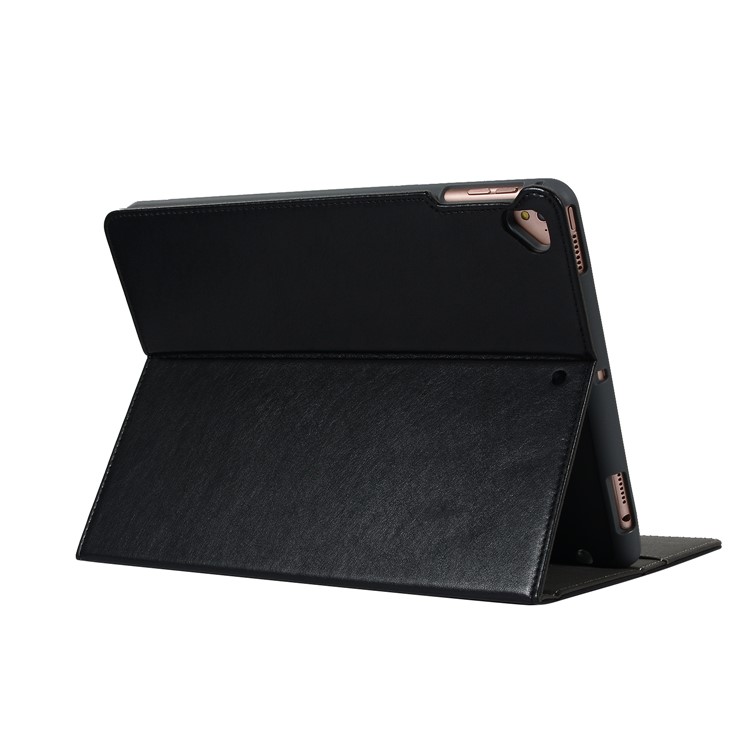 Pen Slot Wallet Stand Leather Case with Elastic Hand Strap for iPad 9.7 (2018)/9.7 (2017)/Pro 9.7 inch/Air 2/Air - Black-7