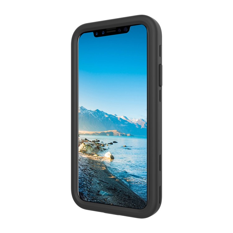 Detachable Shockproof PC + TPU Hybrid Case for iPhone X - Black-4