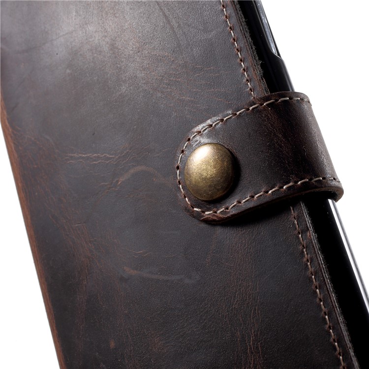 Genuine Leather Wallet Phone Cover for iPhone X(Ten) 5.8 inch - Black-7