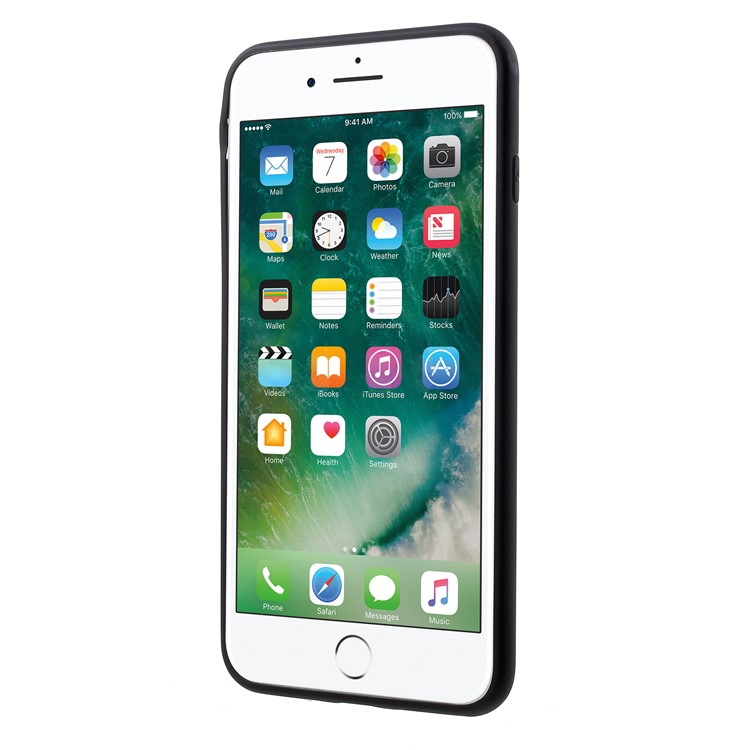 500PCS/Lot Double-sided Matte TPU Case for iPhone 8 Plus / 7 Plus - Black-2
