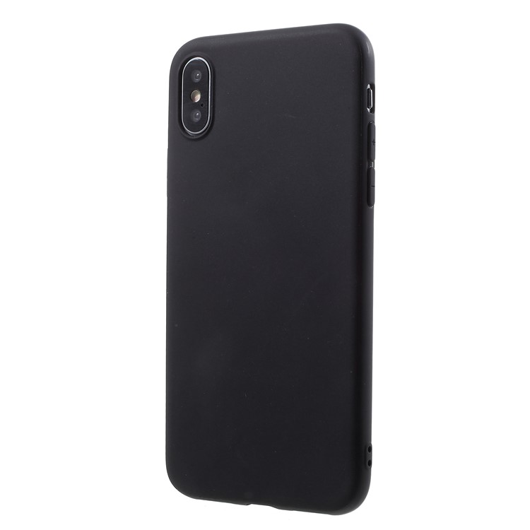 500PCS/Lot Double-sided Matte TPU Cell Phone Case for iPhone X - Black-3