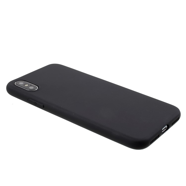 500PCS/Lot Double-sided Matte TPU Cell Phone Case for iPhone X - Black-4