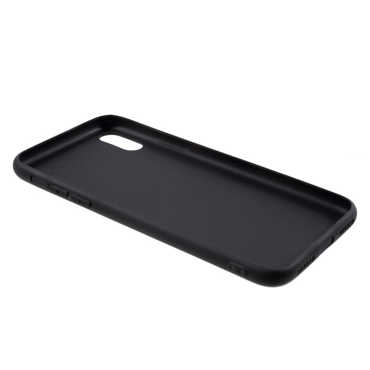 500PCS/Lot Double-sided Matte TPU Cell Phone Case for iPhone X - Black-5