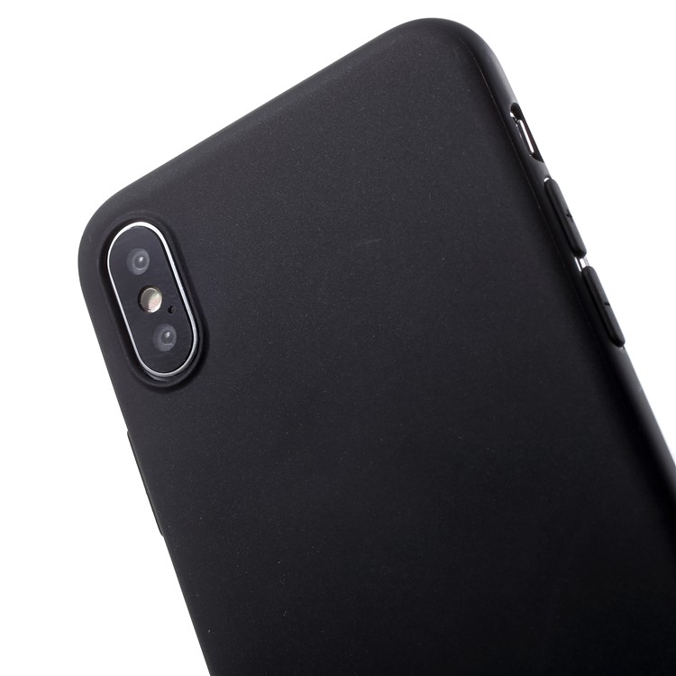 500PCS/Lot Double-sided Matte TPU Cell Phone Case for iPhone X - Black-6