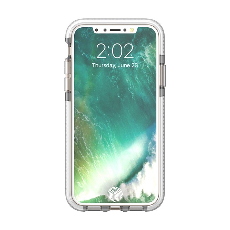 3D Diamond Shaped TPU Drop-proof Mobile Case Accessory for iPhone X - White-2