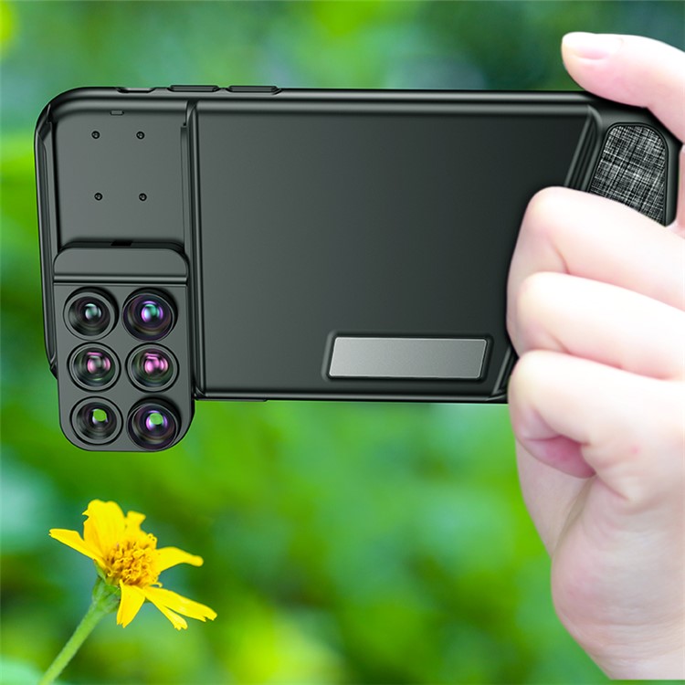 BENKS S-LENS 6-in-1 Wide Angle Fisheye Telephoto Macro External Phone Camera Filter Lens Hybrid Case for iPhone X-3