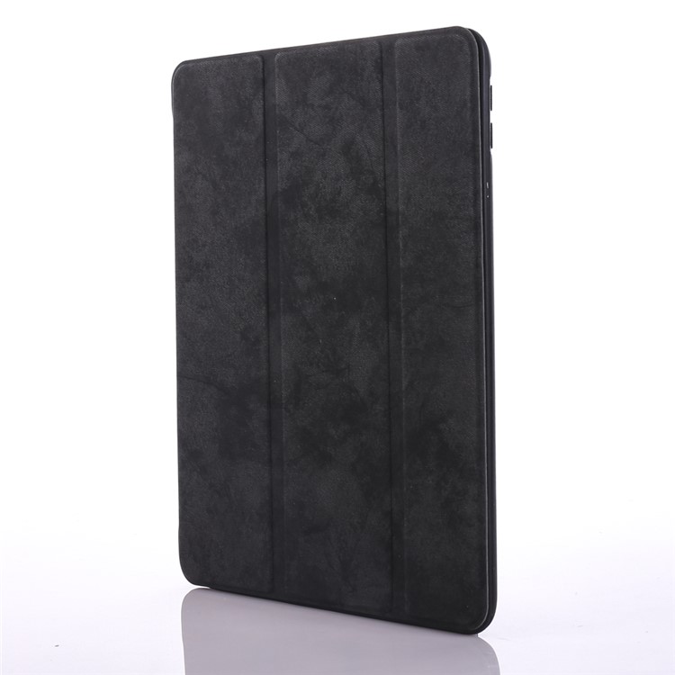 

Винтажный Стиль Три Раза Стойка Кожаный Чехол С Ручкой Слот Для Ipad 9,7 (2018) / 9,7 (2017) - Черный, iPad 9.7 (2018)